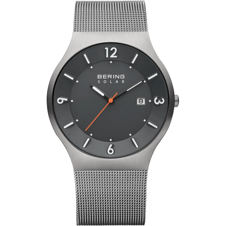 BERING Solar mit grau Zifferblatt