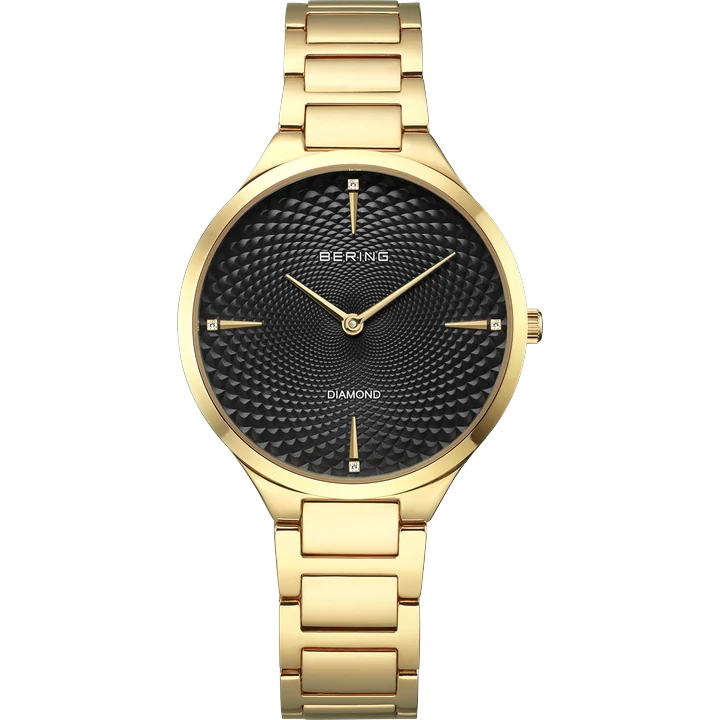 BERING Titanium mit schwarz Zifferblatt