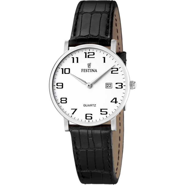 Festina Klassik mit weiß Zifferblatt
