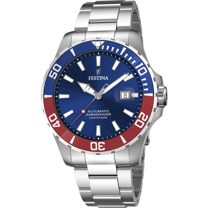 Festina Automatik mit blau Zifferblatt
