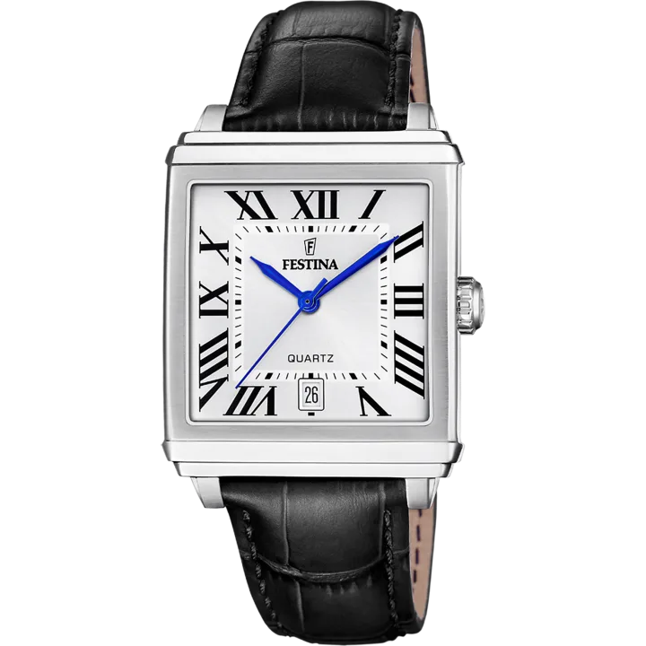 Festina On the Square mit silber Zifferblatt