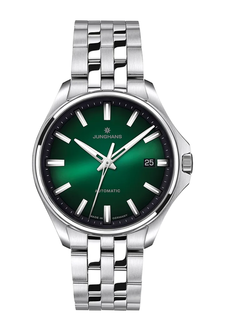 Junghans Meister S Automatic 36 mit grün Zifferblatt