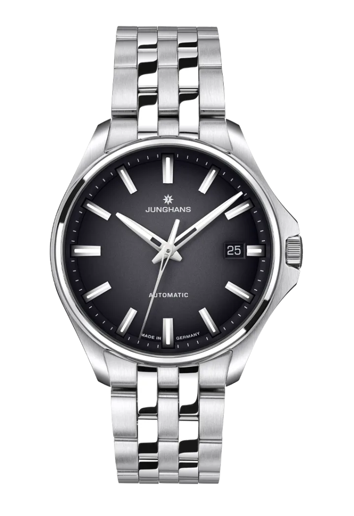 Junghans Meister S Automatic 36 mit schwarz Zifferblatt