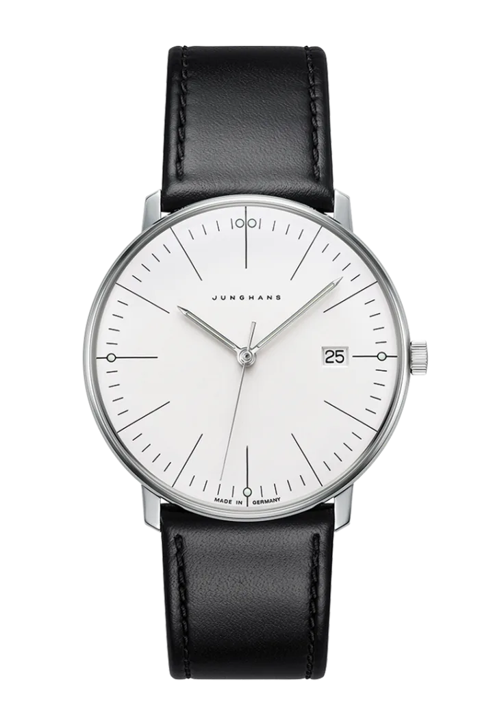 Junghans max bill Quarz mit silber Zifferblatt