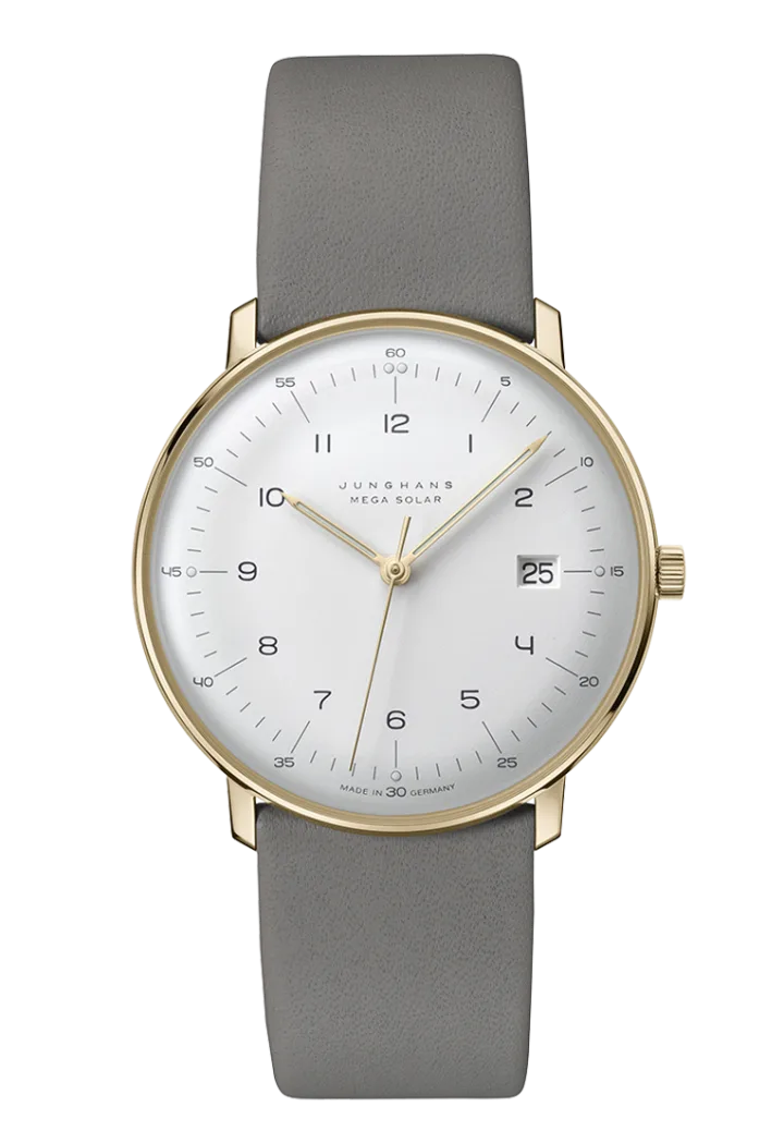 Junghans max bill MEGA Solar mit grau Zifferblatt