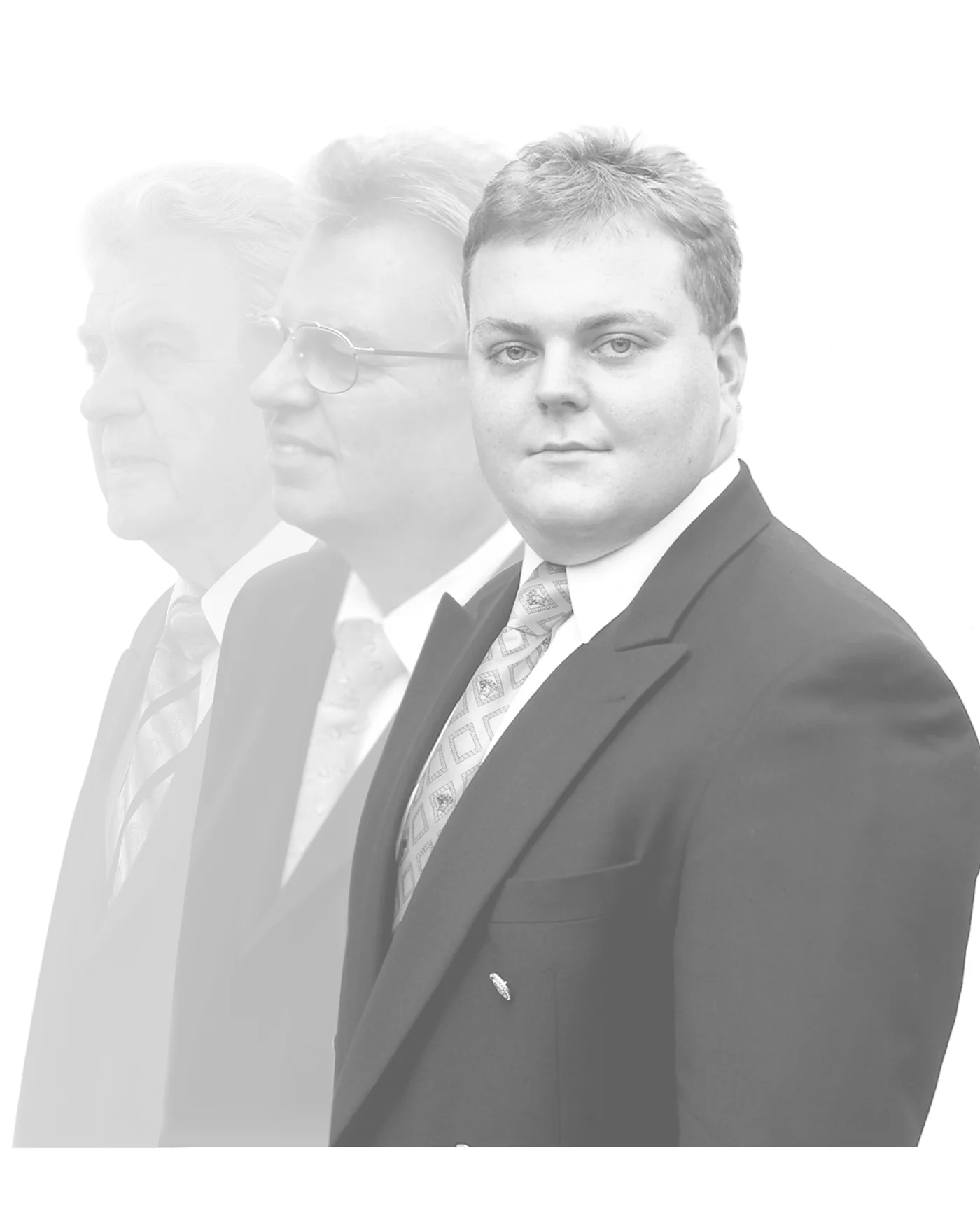 Otto, Gerhard und Christian George, drei Generationen Goldschmiedemeister