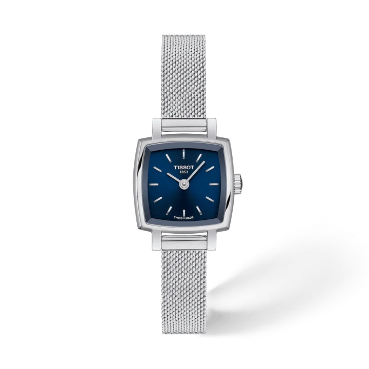 Tissot Lovely Square 20x20mm mit blau Zifferblatt