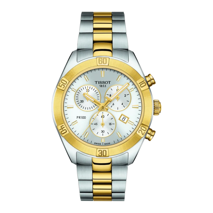 Tissot PR 100 mit champagner Zifferblatt