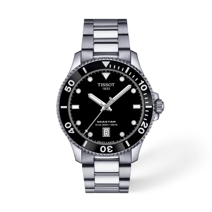 Tissot Seastar 1000 40mm mit schwarz Zifferblatt