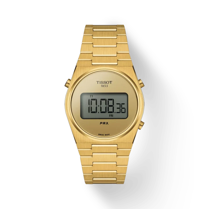 Tissot PRX Digital 35 mm mit gold Zifferblatt