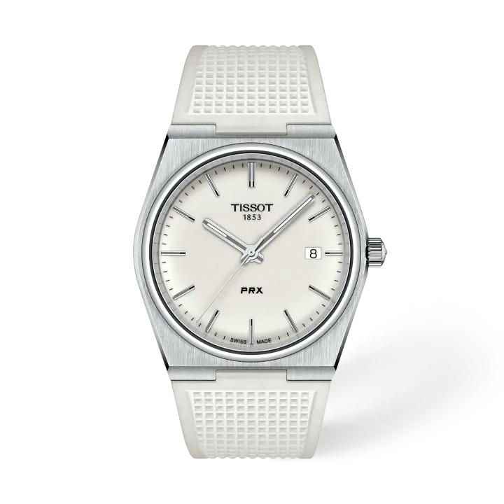 Tissot PRX 40mm mit weiß Zifferblatt