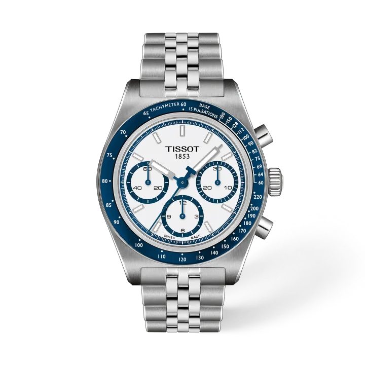 Tissot PR516 41mm mit weiß Zifferblatt
